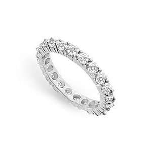  Diamond Eternity Ring : 14K White Gold   2.50 CT Diamonds 