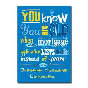  Funny Birthday Card 30 Month Mortgage Humor Greeting Ron 