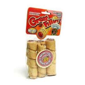  GREAT FILLIN SPIRAL RAWHIDE ROLLS W/MEATY FILLING 4 3PK 