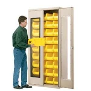   , Cabinet with  Doors, Louvered Back with 30250 yellow Bins