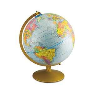  New Advantus 30501   12 Inch Globe with Blue Oceans, Gold 