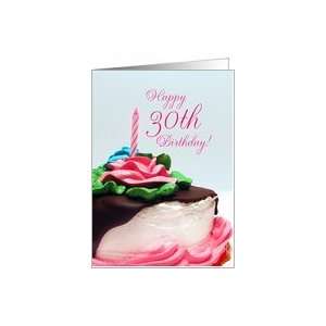 30th Birthday Cake Card