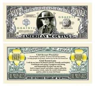 Girl Scouts 100 Years of Scouting Dollar Bill (5/$3.00)  