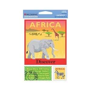  Africa Cardstock Scrapbook Stickers (31350): Arts, Crafts 