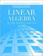 Ssm  Linear Algebra With Appls 7E, Alt Ed Student Sol Man, (0763790893 