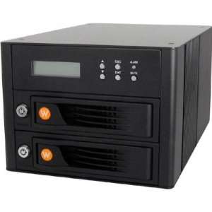  RTX220 QR, 2 BAY Trayfree Drive Enclosure, FW8/FW4/ESATA 