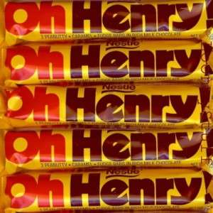 NESTLE OH HENRY   Peanuts Caramel 24 1.8oz (51g ) Bars 028000089009 