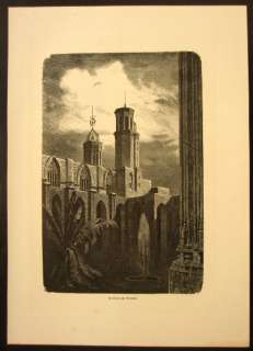 1880 Spain engraving CATHEDRAL IN BARCELONA  