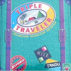  Triple Traveler 3 Games in One Tandu, Hannibal, Nile Toys 