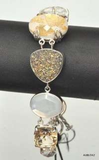 New $548 Lori Bonn 7 Gemstone Chunky Bracelet MIGHTY APHRODITE  