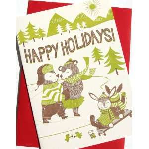   bears holiday letterpress boxed cards NEW!: Health & Personal Care