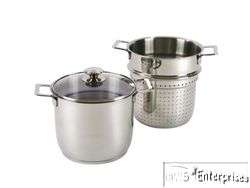 Stockpot steamer cookware stainless steel set NEW  