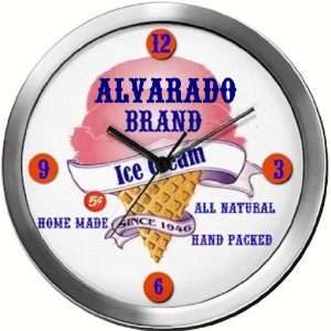  ALVARADO 14 Inch Ice Cream Metal Clock Quartz Movement 