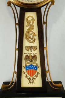 Fine Seth Thomas Mahogany Patent Timepiece Banjo Clock  