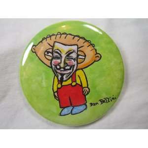   art Button Stew w Mask ANON Anonymous OWS 4Chan 