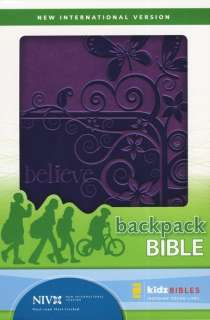 NIV Backpack Bible Pizzaz Purple Italian Duo Tone 9780310718529  