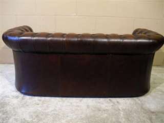 Italian Chesterfield 3 Seat Leather Sofa  