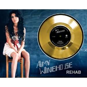  Amy Winehouse Rehab Framed Gold Record A3: Musical 