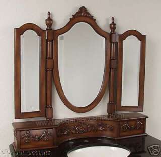 Tri Fold Bevelled Mirror  Matches many Vanities  
