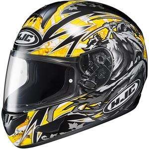    HJC CL 16 Slayer Helmet   Medium/Black/Yellow/Silver: Automotive