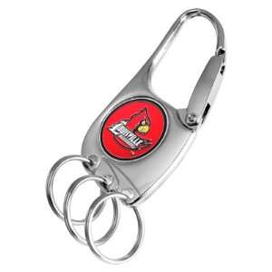  Louisville Cardinals 3 Ring Clip Keychain: Sports 