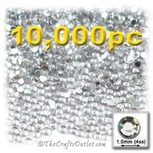  10,000pc Rhinestones Round 1.5mm   4ss flatback Crystal 