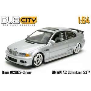  Dub City 1:64 Scale 2005 BMW AC Schnitzer S3 Silver Car 