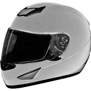  Cyber Solid US 95 Road Race Motorcycle Helmet   Silver / X 