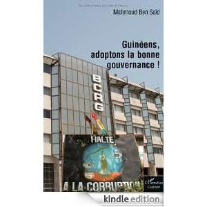 Guinéens, adoptons la bonne gouvernance ! (French Edition): Mahmoud 
