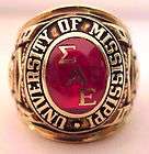 1959 University of Mississippi 10K Mans Class Ring