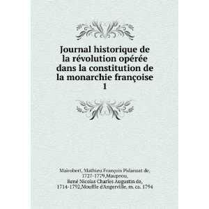   de, 1714 1792,Mouffle dAngerville, m. ca. 1794 Mairobert Books