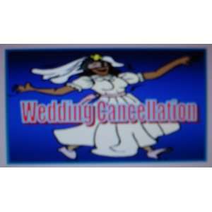  ONE DOZEN WEDDING CANCELLATION POSTCARD BRIDE RUNNING ONE 