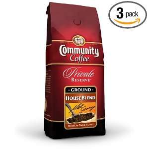 Community Coffee Private Reserve Ground Coffee, House Blend, 12 Ounce 