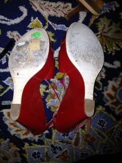 Red Patent Leather Giuseppe Zanotti Wedges Size 39  