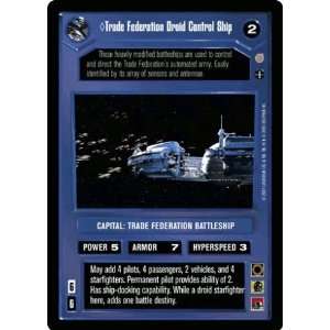   CCG Coruscant Rare Trade Federation Droid Control Ship Toys & Games