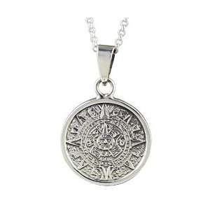  Aztec Calendar Medallion Pendant Argento Vivo Jewelry
