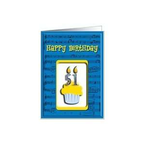  51st Birthday Cupcake, Happy Birthday Card Toys & Games