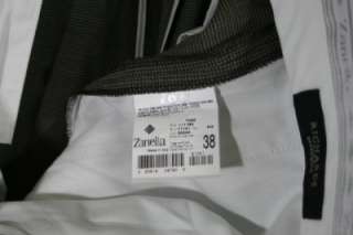 NWT $315 ZANELLA TODD 38 R MENS PANTS 38 X 36 UNMHEMMED TAN FLAT 