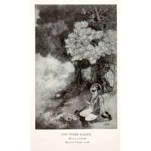 1938 Print Yaksha Tribe India Indigenous People Trees Tribesman Tagore 