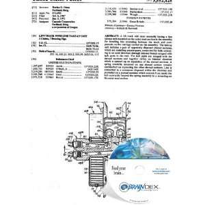  NEW Patent CD for LIFT TRUCK WITH LINE TAKE UP UNIT 