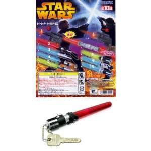  4 Star Wars Mini Light Up Lightsaber or Blaster Keychain 