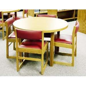  W.C. Heller Round Library Table 