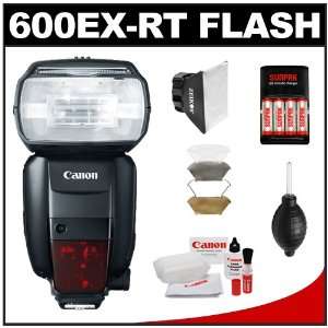  Canon Speedlite 600EX RT Flash with Soft Box + Diffuser 