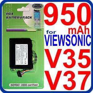   950mAh Li Ion Rechargeable Battery for Viewsonic v35, v37 GPS PDA