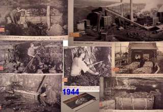 1944 MINING PrpAn~SCRANTON PA HUDSON COAL MINE DRILL MINER DRILLING 