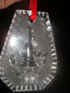 Waterford Crystal Ornament 12 Days Maids A Milking 1991  