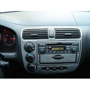  Honda Civic 2001 2005 REAL Carbon Fiber Dash Trim Kit 