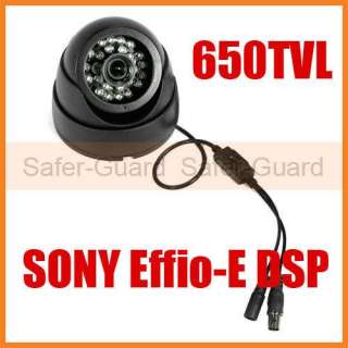 Indoor 650TVL Effio E Sony CCD Dome Camera IR Night Led  