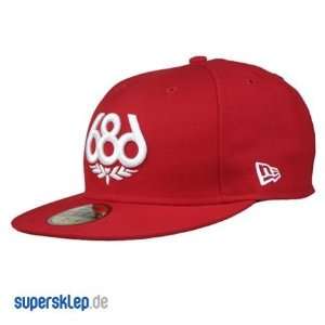  686 Icon New Era Baseball Hat Red, 7 1/2 Sports 