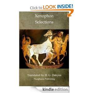 Xenophon Selections Xenophon  Kindle Store